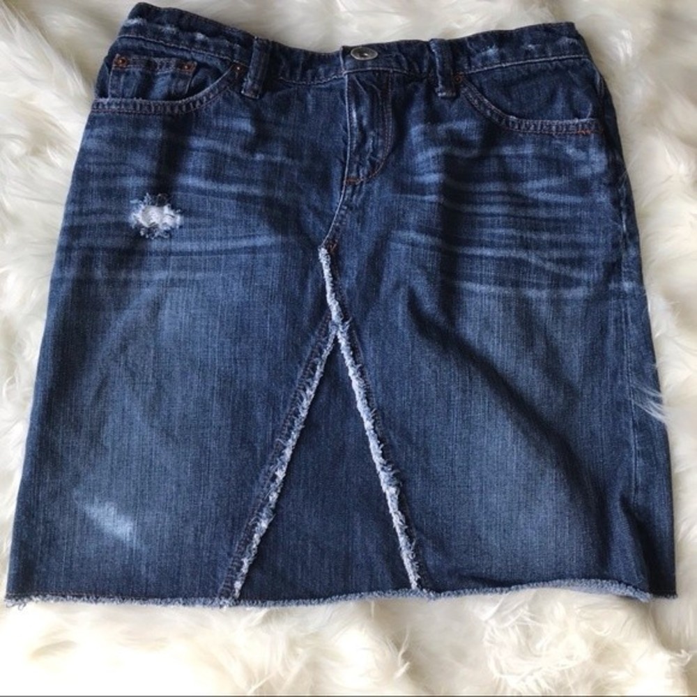 Banana Republic Blue Denim Skirt, Size 26